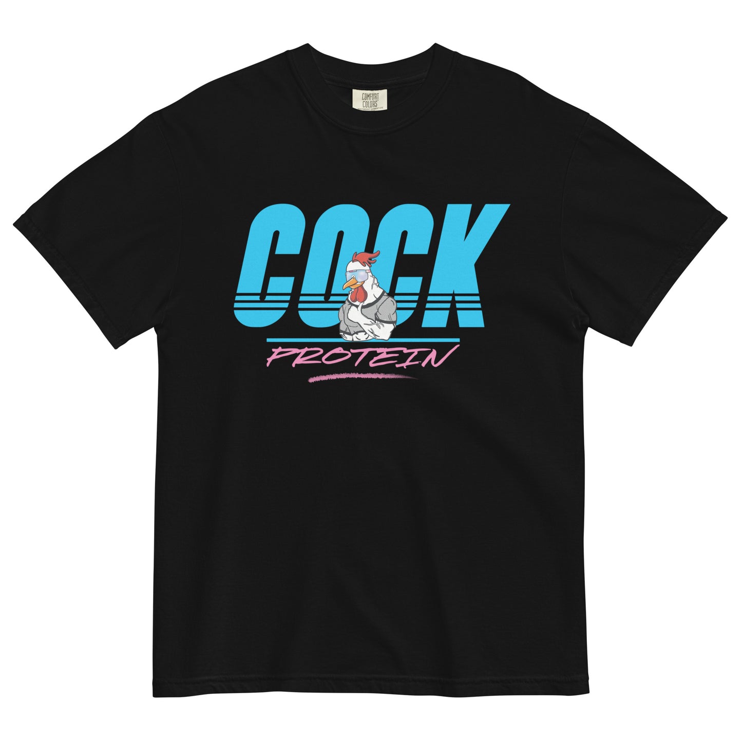 Cock Protein Heavyweight Tee | Middle Cock