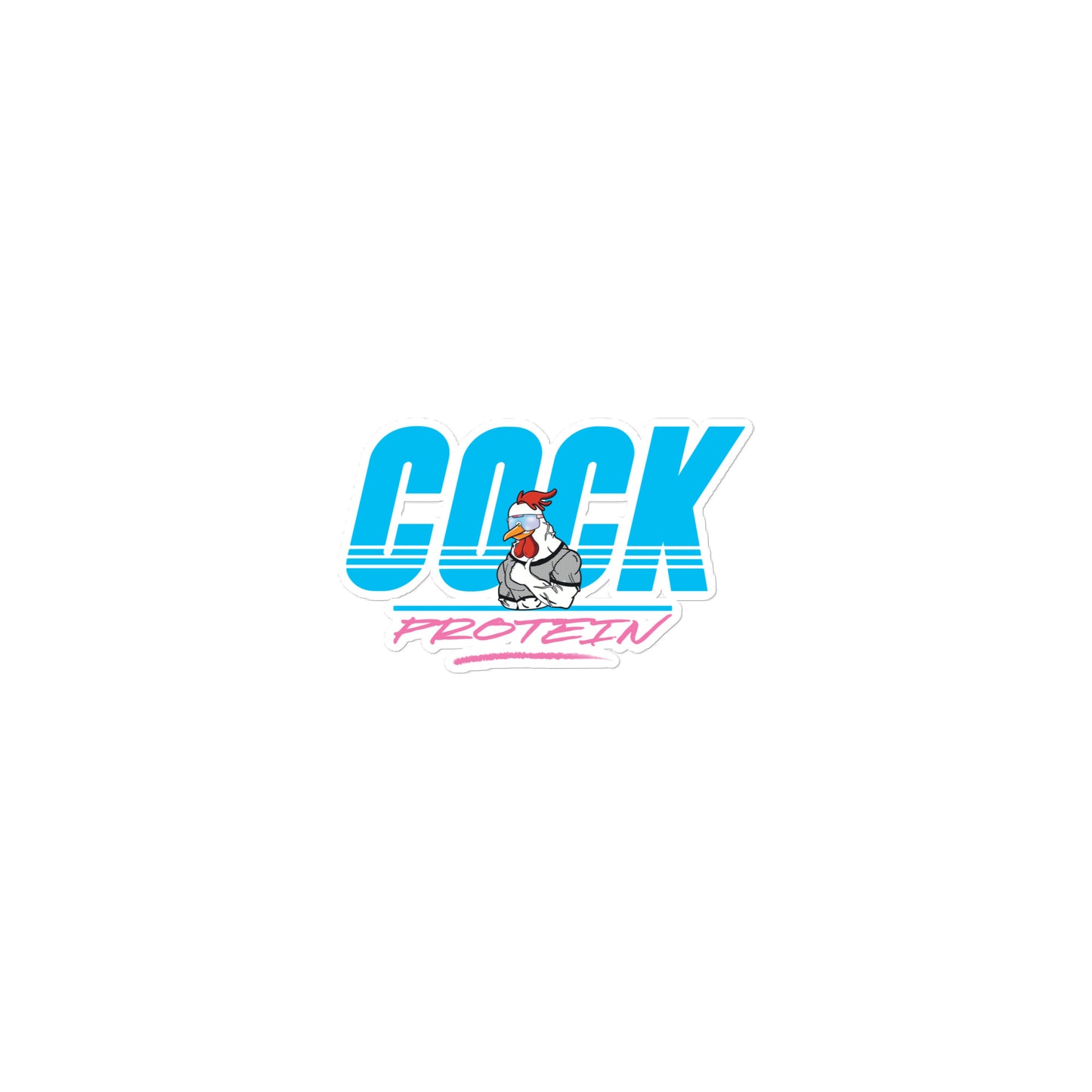 Cock Protein Sticker